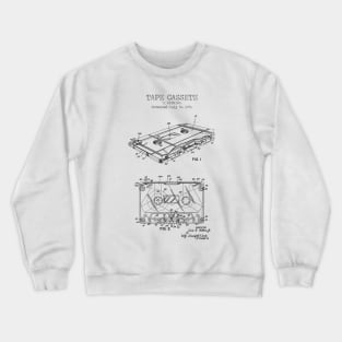 CASSETTE TAPE patent Crewneck Sweatshirt